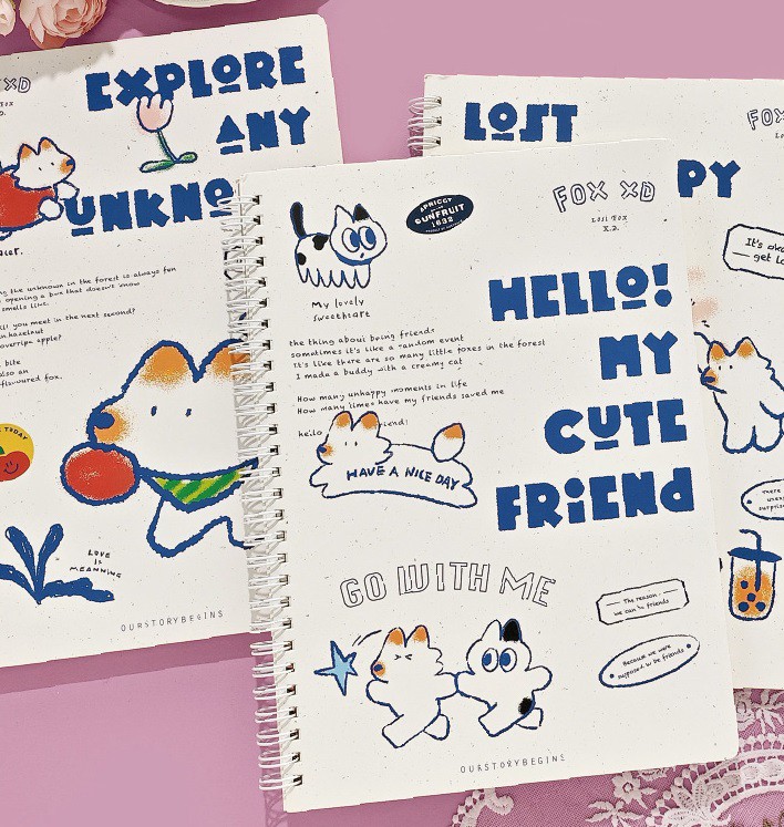 Lost Fox Coil Notebook