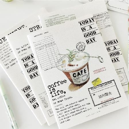 Ice Drink Stitched Notebook